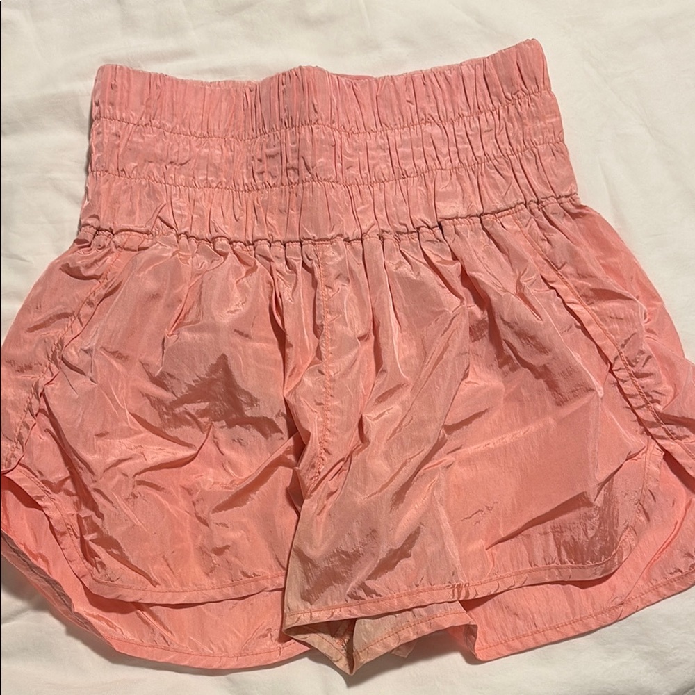 FP Movement Coral Athletic Lightweight Shorts with Elastic Waist